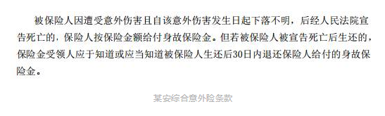旅游失蹤什么保險能賠？
